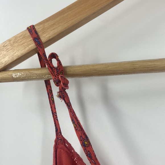 Mossimo Supply Company rust color ditzy print tiered boho baby doll sun dress - Picture 10 of 16